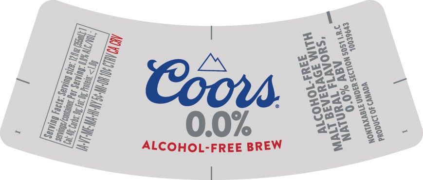 2026 Coors 0.0% 12-oz Bottles