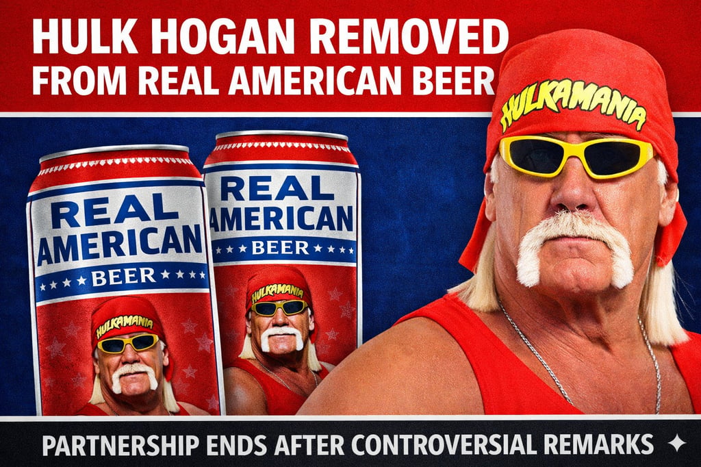 Real American Beer Announces Rebranding Without Hulk Hogan’s Image