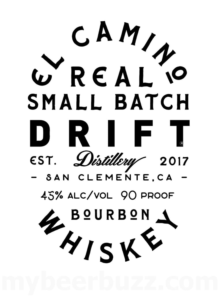 Drift Distillery El Camino Real Small Batch Bourbon Whiskey