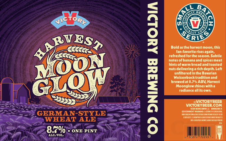 2026 Victory Brewing Harveys Moon Glow 16-oz Cans