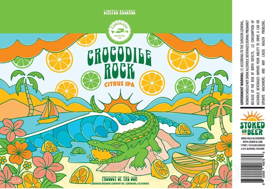 Coronado Brewing Adding Crocodile Rock Citrus IPA & Dungeons Blood Orange Hazy IPA