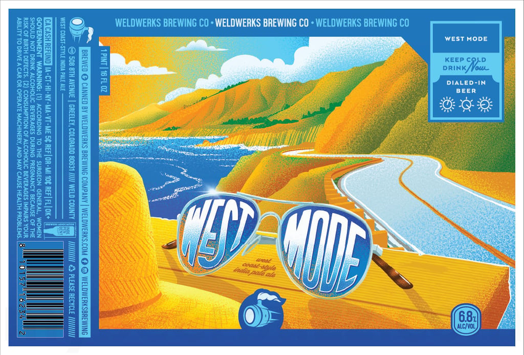 WeldWerks West Mode West Coast‑Style IPA With Iconic Coastal Energy