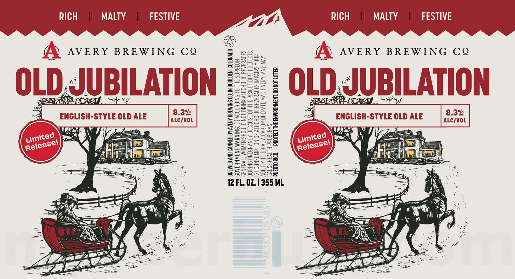 2026 Avery Old Jubilation 12-oz Cans