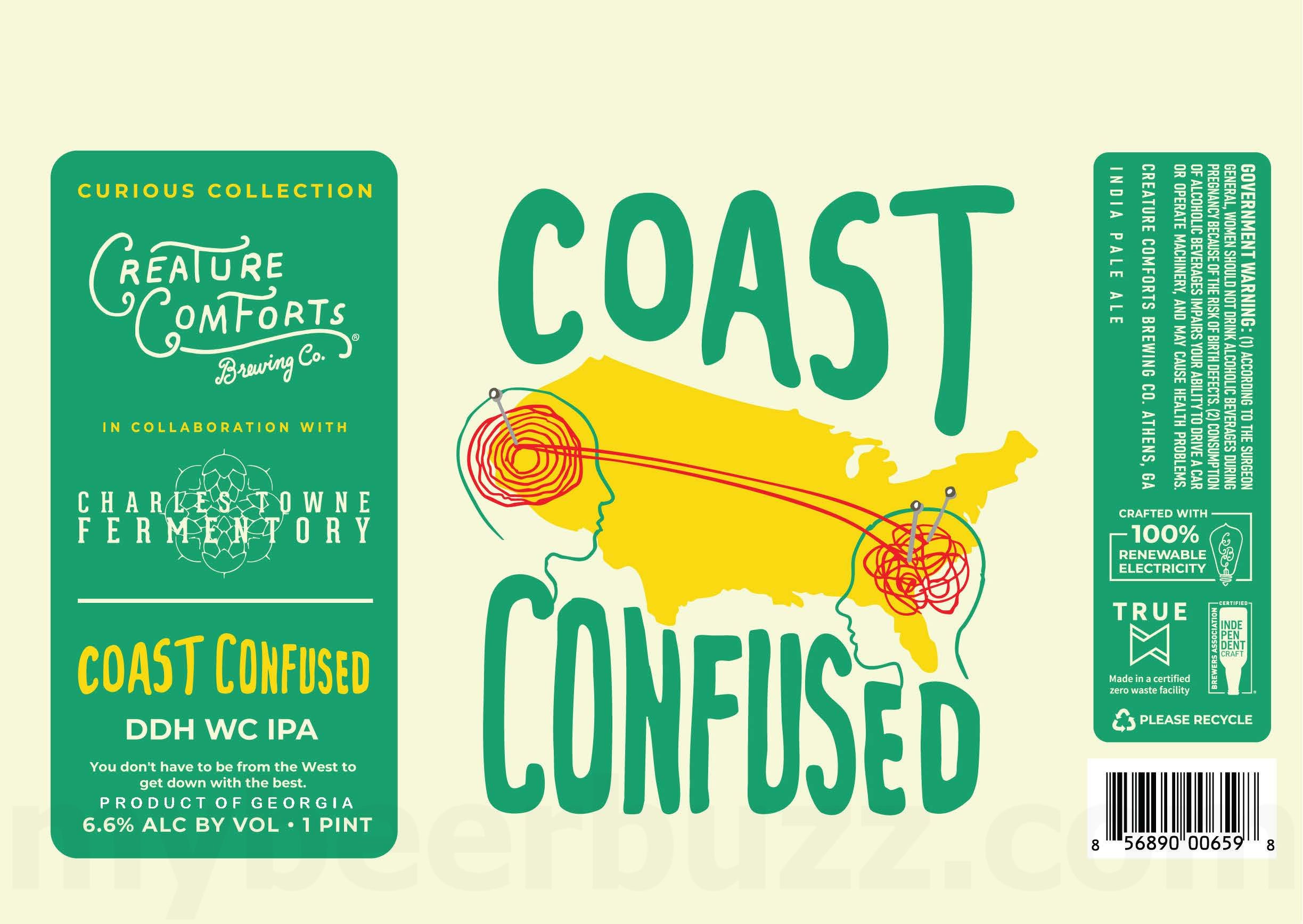 2026 Creature Comforts Coast Confused 16-oz Cans