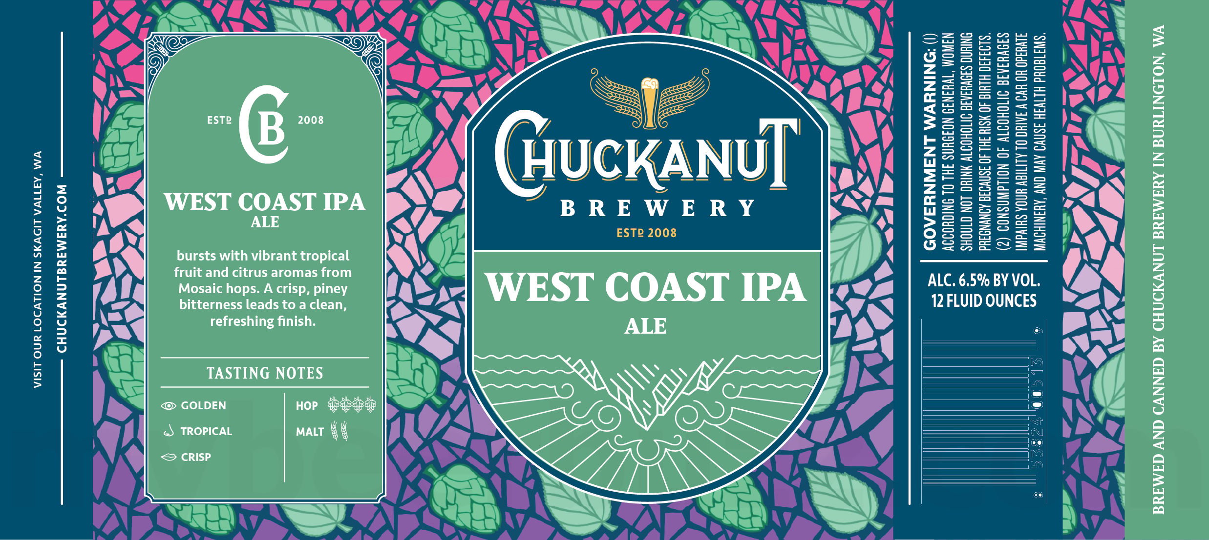 2026 Chuckanut West Coast IPA 12-oz Cans