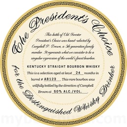 Old Forester The President’s Choice Kentucky Straight Bourbon Whiskey