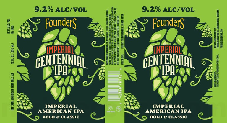 2026 Founders Imperial Centennial IPA 12-oz Cans