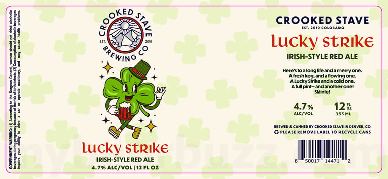 2026 Crooked Stave Lucky Strike 12-oz Cans