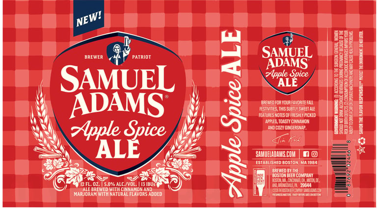 2026 Samuel Adams Apple SPice Ale 12-oz Cans