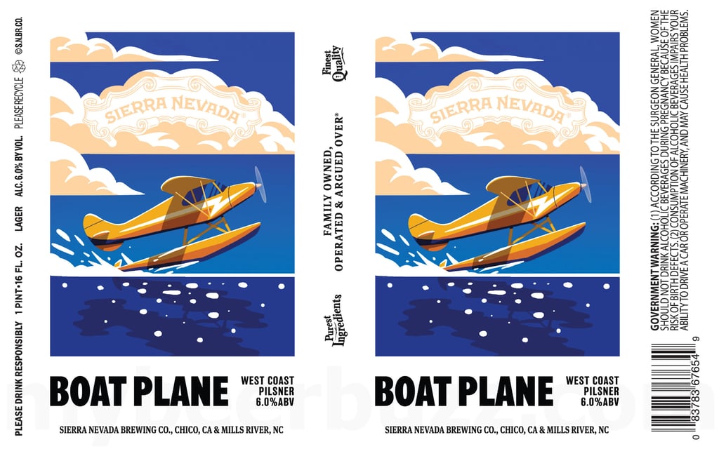 Sierra Nevada Brewing Previews Boat Plane New West Coast Pilsner for 2026