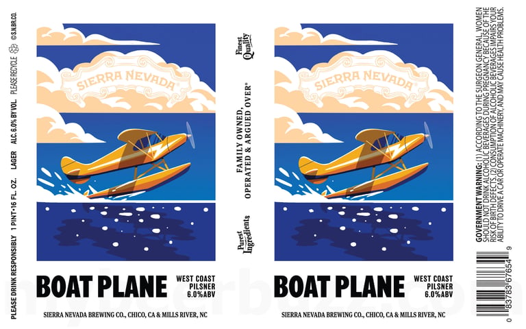 2026 Sierra Nevada Boat Plane 16-oz Cans