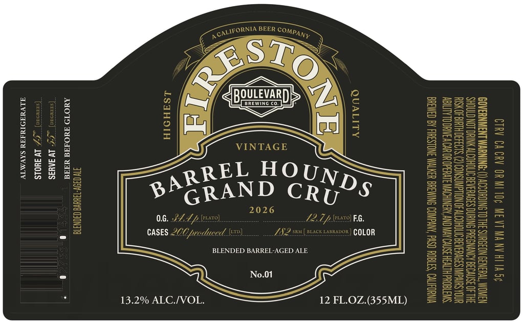 Firestone Walker & Boulevard Brewing Collaborate On Barrel Hounds Grand Cru / 2026 Paraboloid