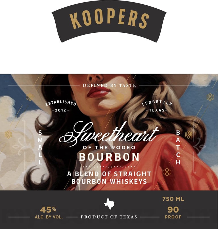 2026 Koopers Whiskey Sweetheart Of The Rodeo Bourbon 750ml bottles
