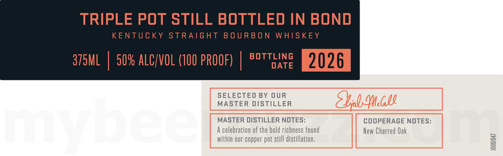 Woodford Reserve Triple Pot Still Bottled In Bond Kentucky Straight Bourbon Whiskey