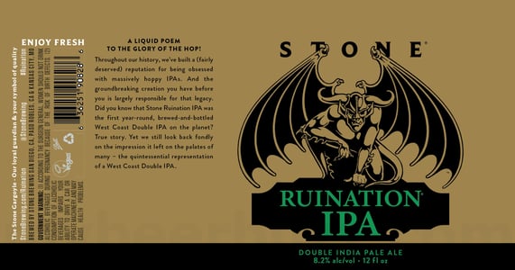 2026 Stone Ruination IPA 12-oz Cans
