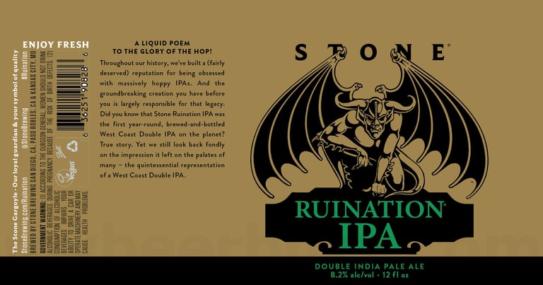 2026 Stone Ruination IPA 12-oz Cans