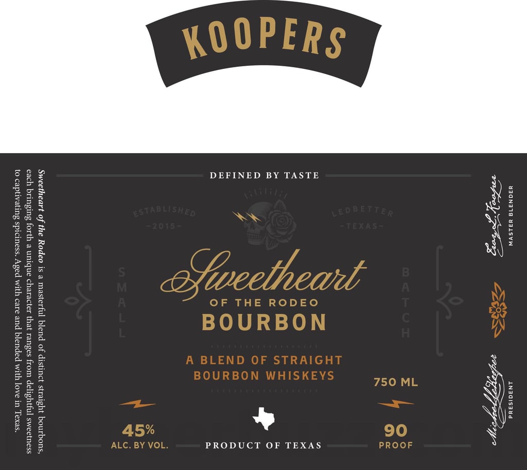 Koopers Whiskey Sweetheart Of The Rodeo Bourbon