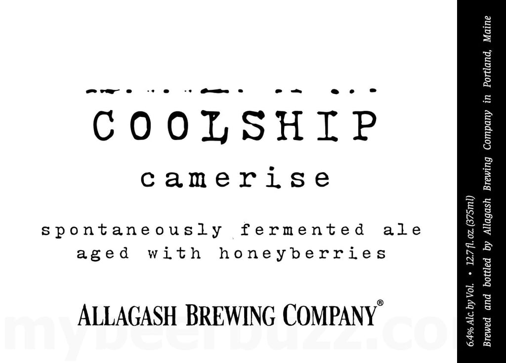 Allagash Working On Coolship Camerise Bottles