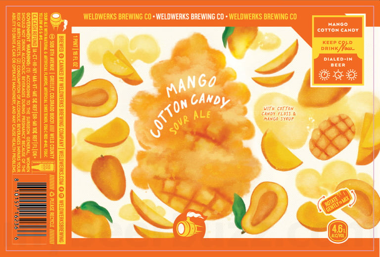 2026 WeldWerks Mango Cotton Candy 16-oz Cans