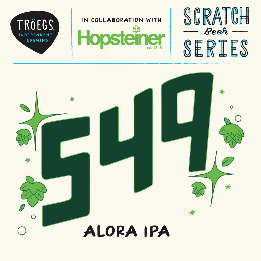 Tröegs Adding Scratch # 549 Alora IPA for 2026 Craft Brewers Conference / #551