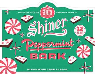 Shiner & Spoetzl Brewery Unwrap Peppermint Bark Holiday Beer for Winter 2026
