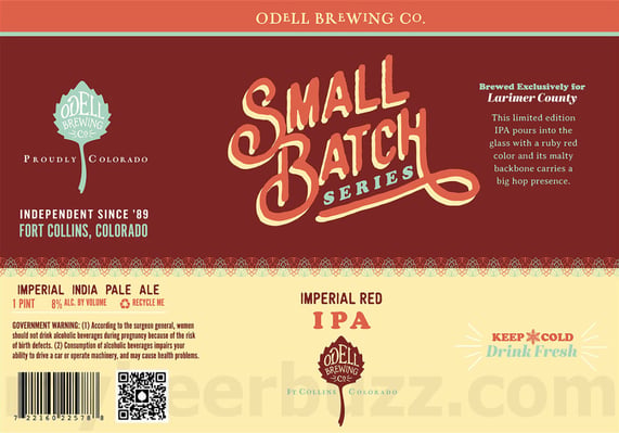 2026 Odell Brewing Small Batch Series Imperial Red IPA 16-oz Cans