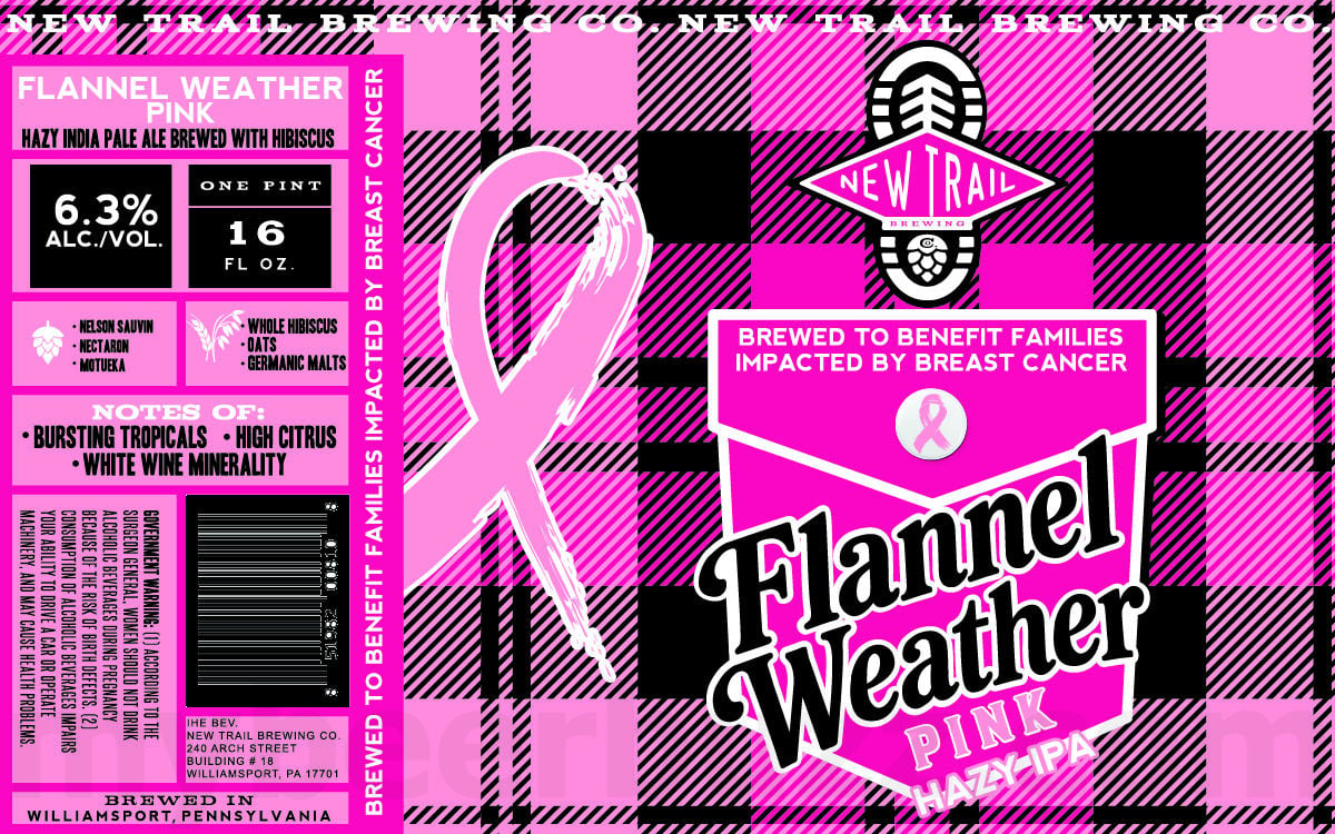 2026 New Trail Flannel Weather Pink 16-oz Cans