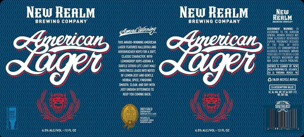 New Realm Brewing to Release American Lager in 12‑oz Cans