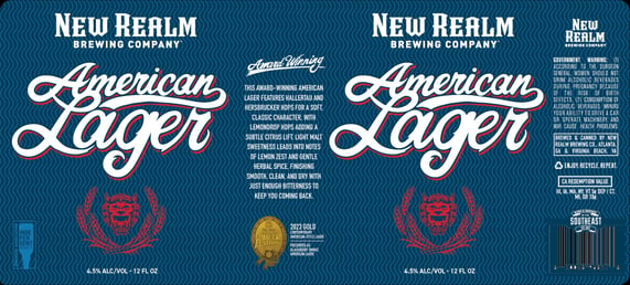 2026 New Realm American Lager 12-oz Cans