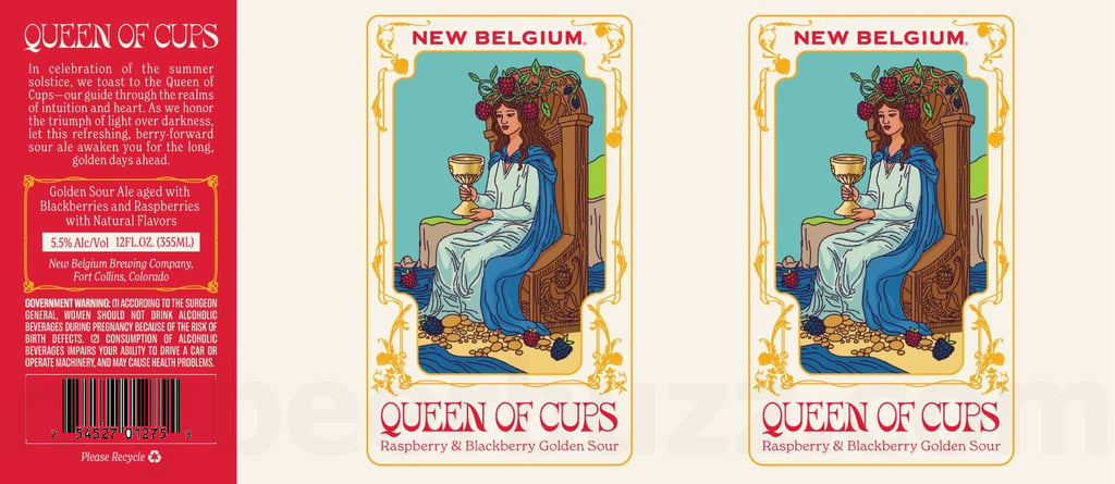 New Belgium Brewing Announces Tarot Card–Inspired Queen of Cups Golden Sour Ale