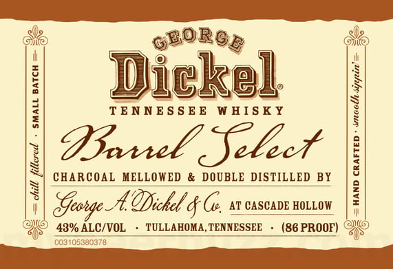 2026 George Dickel Barrel Select 750ml Bottles