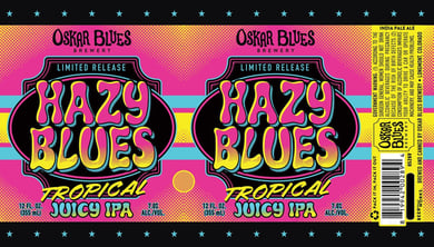 Oskar Blues Adding Hazy Blues Tropical Juicy IPA