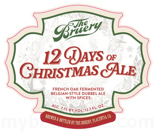The Bruery Working On 12 Days Of Christmas Ale Belgian Dubbel