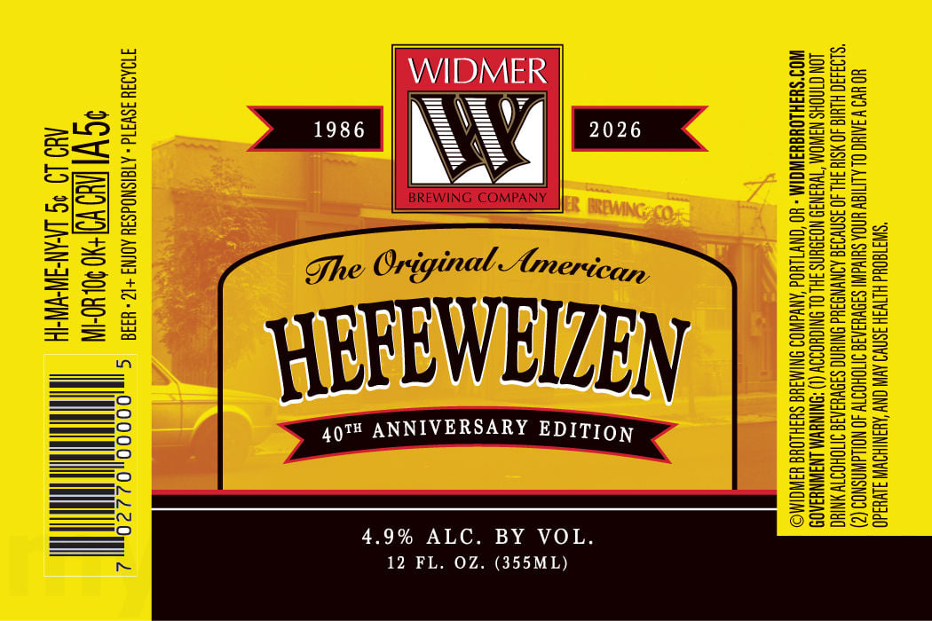 2026 Widmer Brothers Hefeweizen 40th Anniversary Edition 12-oz Cans