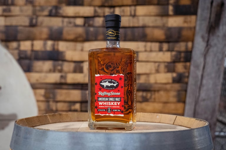 Dogfish Head & Rolling Stone Celebrate 250 Years of American Music with Exclusive Whiskey Collaboration
