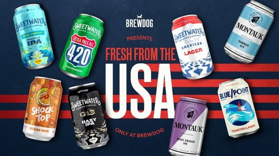 Fresh From the U.S., BrewDog Unleashes Iconic American Craft Beers Across the U.K.