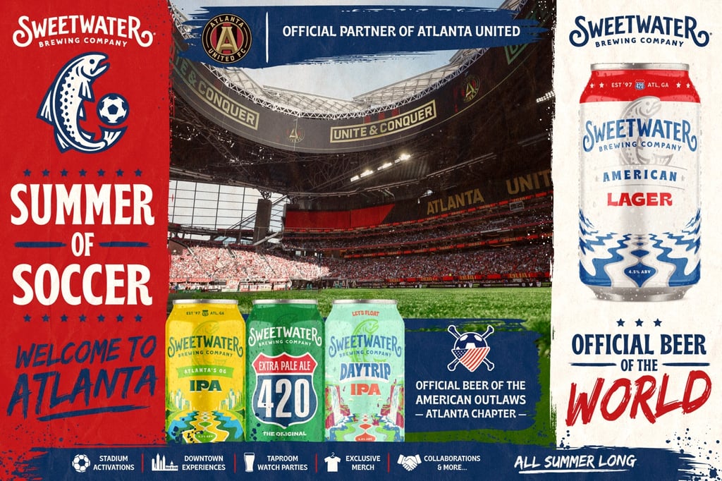 SweetWater Brewing Unveils Atlanta-Wide Soccer Celebration as Global Fans Descend on the City This Summer