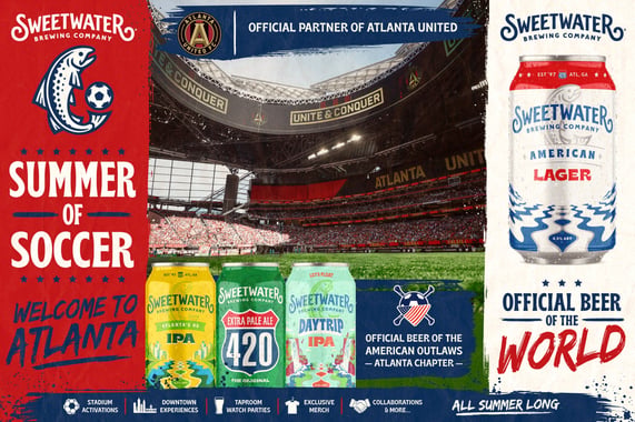 SweetWater Brewing Unveils Atlanta-Wide Soccer Celebration as Global Fans Descend on the City This Summer