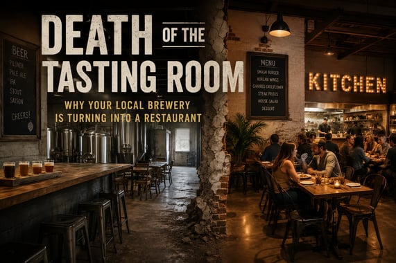 Death of the Tasting Room: Why Your Local Brewery is Turning Into a Restaurant