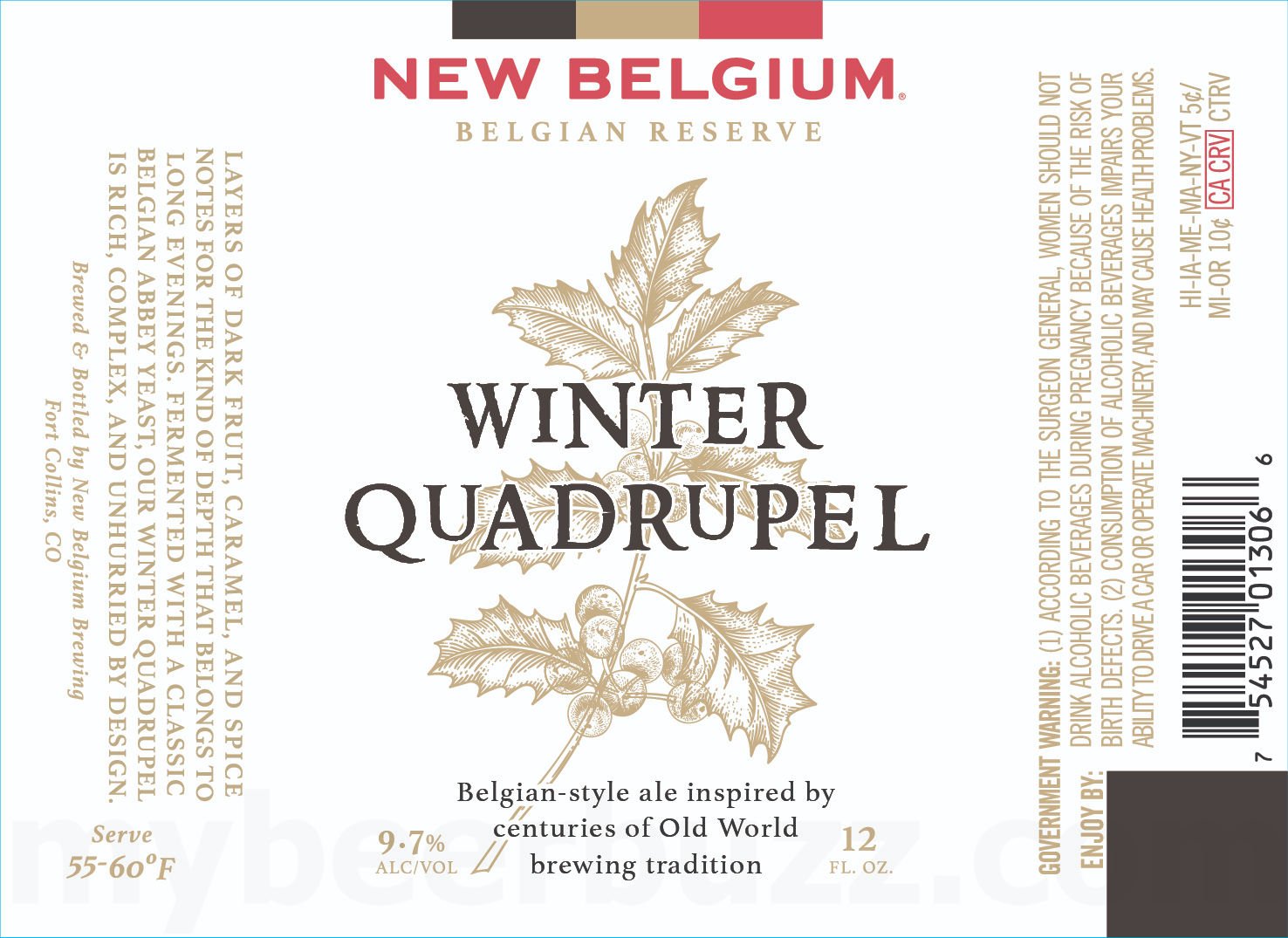 2026 New Belgium Winter Quadrupel 12-oz Bottles