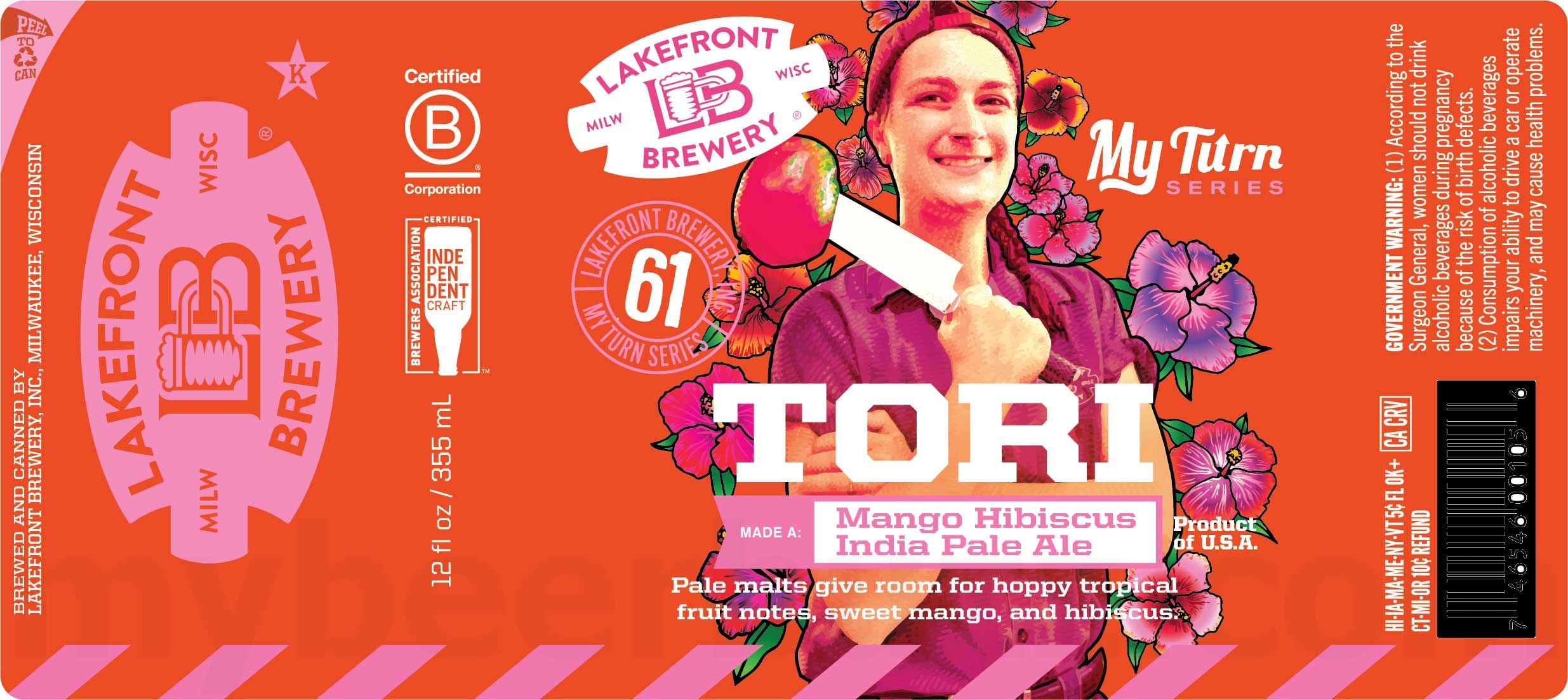 Lakefront Brewery Working On My Turn Series Ian Made A Cherry Cordial Stout & My Turn Series Tori Made A Mango Hibiscus IPA 8 2026 My Turn Series Tori Made A Mango Hibiscus IPA