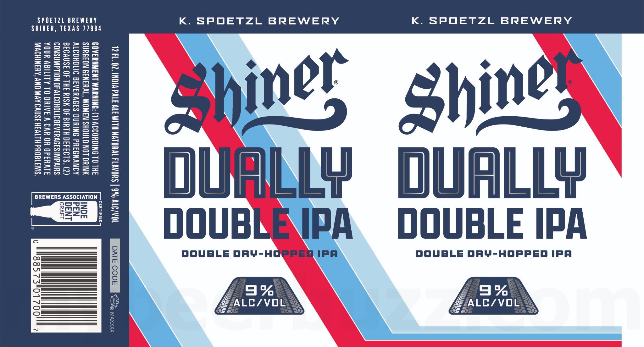 Shiner Adding Dually Double IPA & Dandelion Honey Kolsch 11 2026 Shiner Dually 12-oz Cans