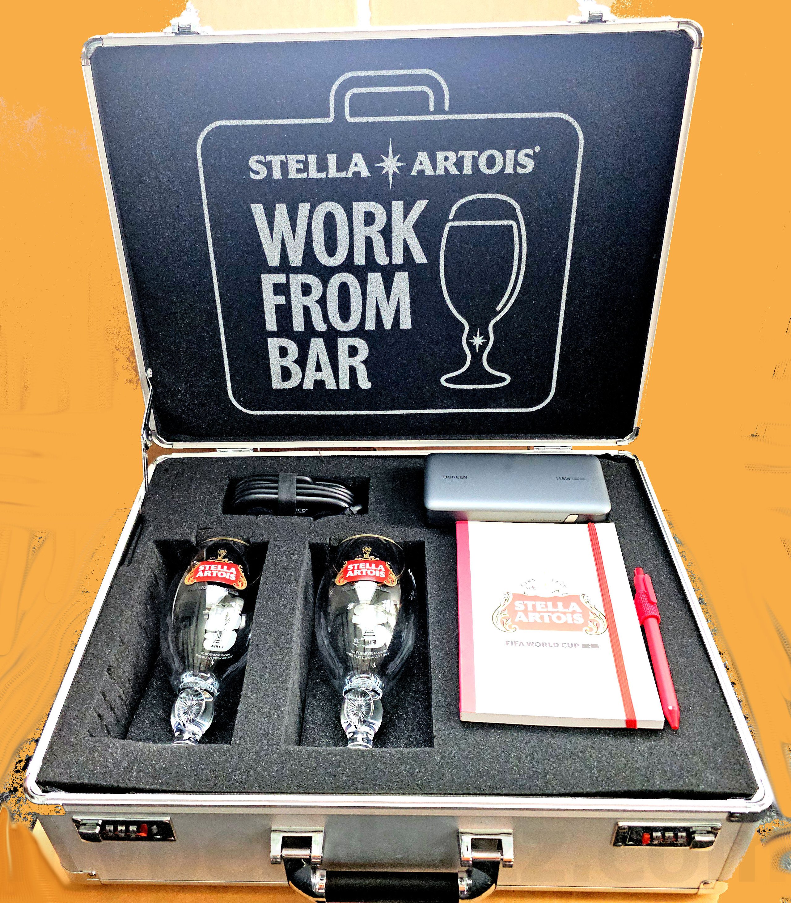 2026 Stella Artois Work From Bar Briefcase.