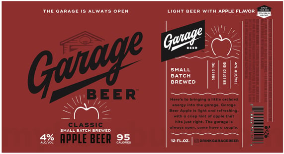 2026 Garage Beer Apple Beer 12-oz Cans