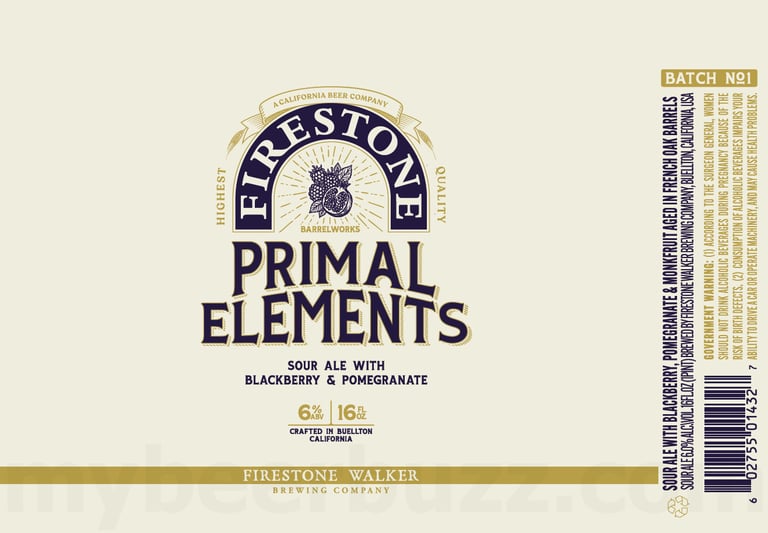 2026 Firestone Walker Primal Elements Blackberry & Pomegranate 16-oz Cans