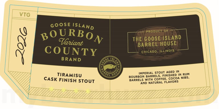 2026 Goose Island Bourbon County Tiramisu Cask FInish Stout 16.9-oz Bottles