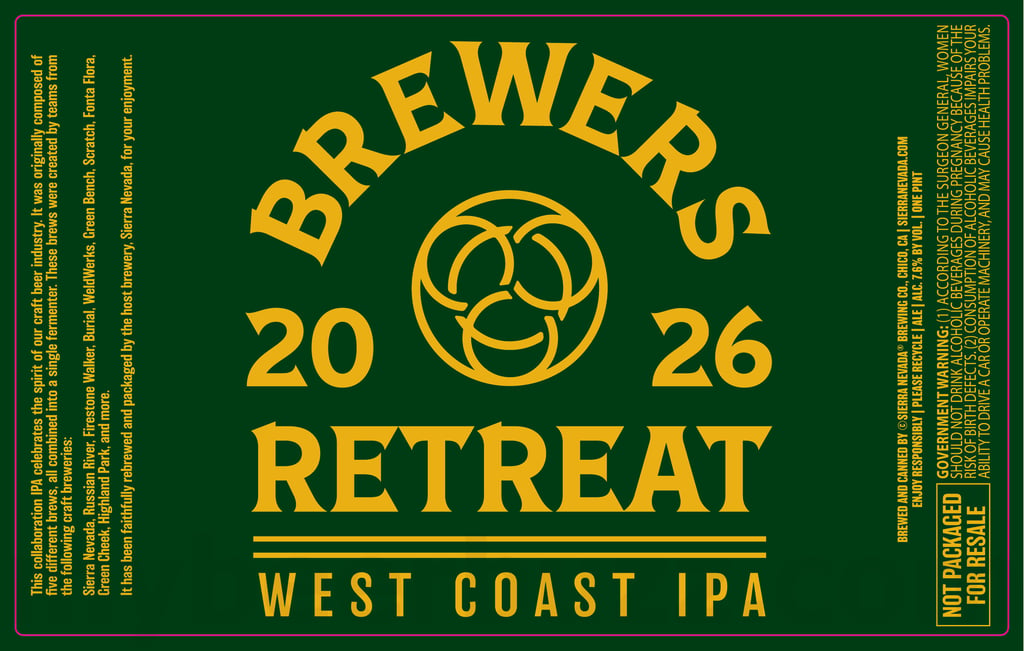 2026 Sierra nevada Brewers Retreat 16-oz Cans