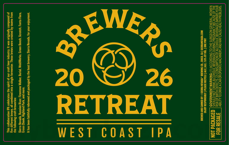 2026 Sierra nevada Brewers Retreat 16-oz Cans