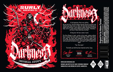 Surly Reveals 2026 Darkness Imperial Stout Packaging
