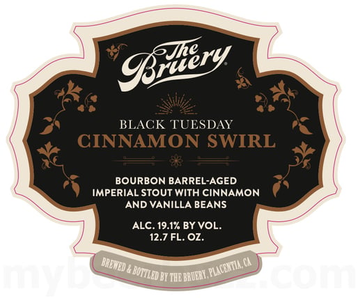 2026 The Bruery Black Tuesday Cinnamon Swirl 12.7-oz Bottles